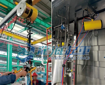 龙升防爆气动平衡器案例图